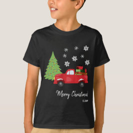 Helgdag Vintage Lastbil God jul T Shirt