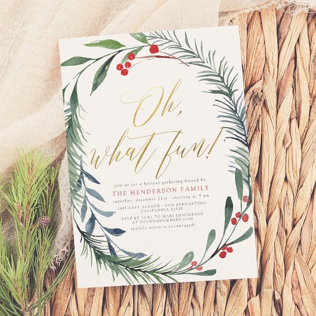 Helgdag Vinterbär Julfest Inbjudan (Skapare uppladdad)