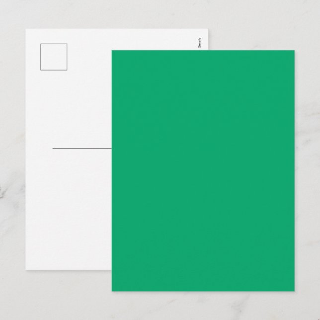 Helgdag-vykort för Emerald Grönt Anpassningsbar Helg Vykort (Fram/baksida)