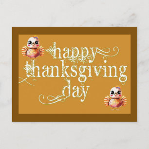 Helgdag vykort för happy thanksgiving-dagen
