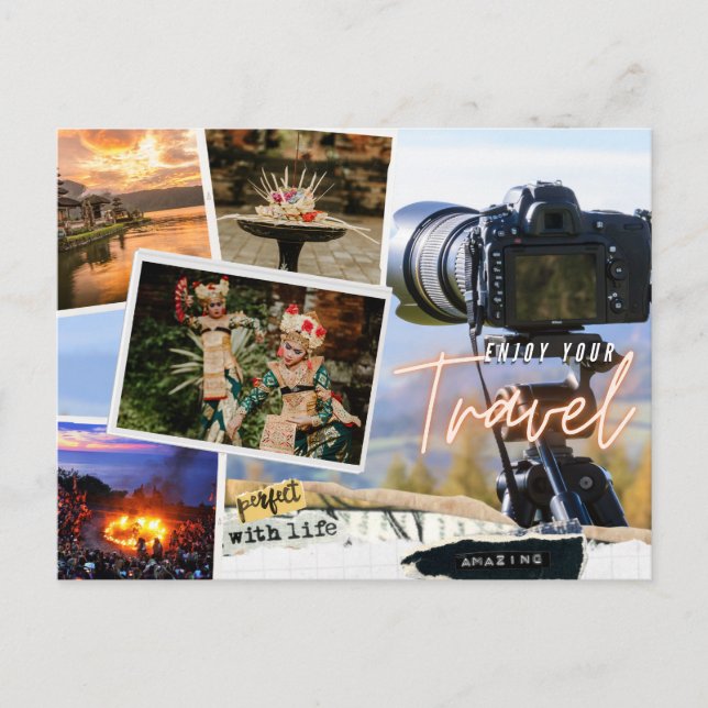 Helgdag vykort ( njut av resan ) (Framsida)