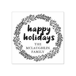 Helgdag WAN Glad helg Anpassningsbar Rubber Frimär Stämpel