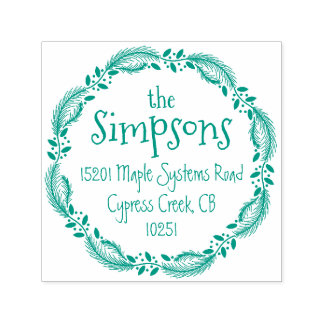 Helgdag WandeFamily Returadress Frimärke Självfärgande Stämpel