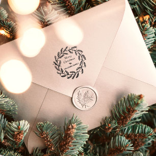 Helgdag Wandejulhälsningar Rubber Frimärke Självfärgande Stämpel