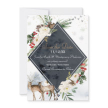 Helgdag Winter Forest Hjort Woodland Spara datum