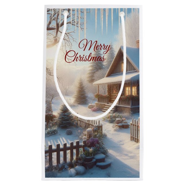 Helgdag Winter Land Cottage Garden (Framsidan)