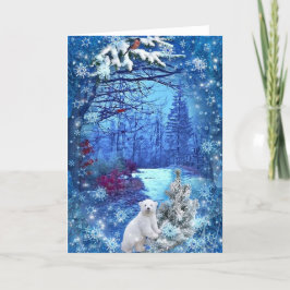 Helgdag Winter Wonderland Tack Kort