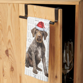 Helgdag Wirehair-pekare, Hund jul Kökshandduk