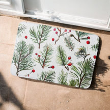 Helgdag Woodland Gräs och Red Berries