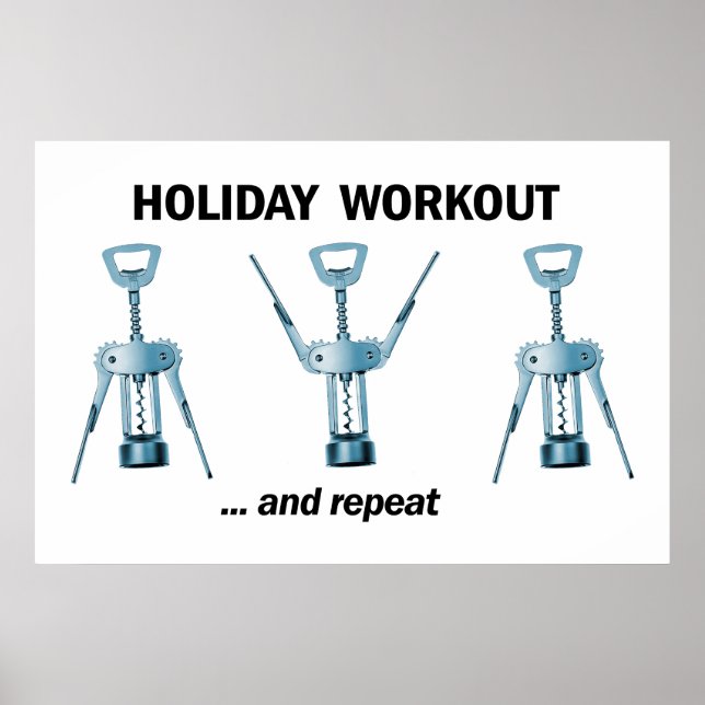 Helgdag-workout Poster (Framsidan)