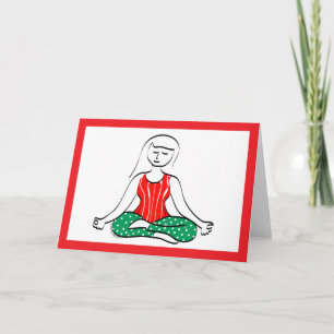 Helgdag Yoga-kort Helgkort