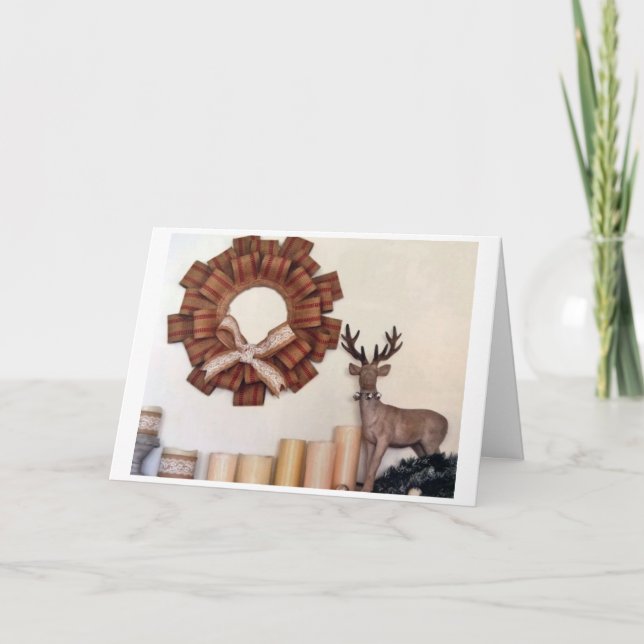 ***HELGDAGAR ÄR HÖGER RUNT HÖRNAREN*** LYCKLIG KORT (Framsida)