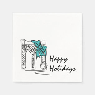 Helgdagar Brooklyn NYC Jul Hanukkah New York Pappersservett
