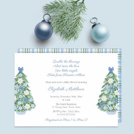 Helgdagar Chinoiserie Twin Boys Baby Shower Party Inbjudningar