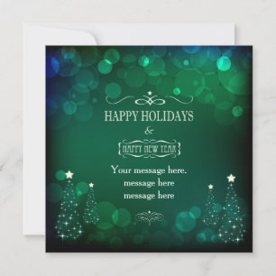 Helgdagar Emerald Bokeh Julinbjudan Inbjudningar