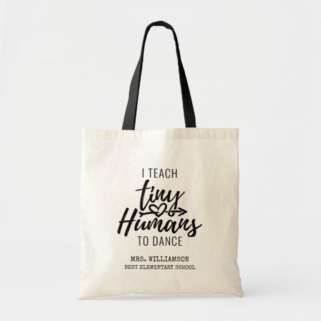 Helgdagar för Dance Teacher Script Typography Tygkasse (Framsidan)