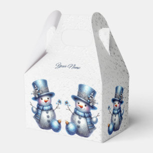 Helgdagar för Eleganten i snögubbe Presentaskar