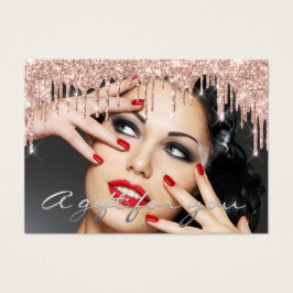 Helgdagar för Grått Makeup-foto för presentationsc Visitkort