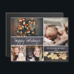 Helgdagar för Magnetic jul Family Collage Photo<br><div class="desc">Magnetiska julkort är ett unikt och roligt sätt att göra det enkelt för familjen att visning helgdagskorten. Anpassa det här fotokollaget med hälsning (Glad helg är redigerbart) och foton. modernt med ett kalkylpanelsblock.</div>