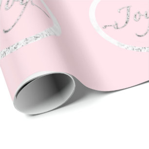 Helgdagar för rosa ros för grå färg för silve presentpapper