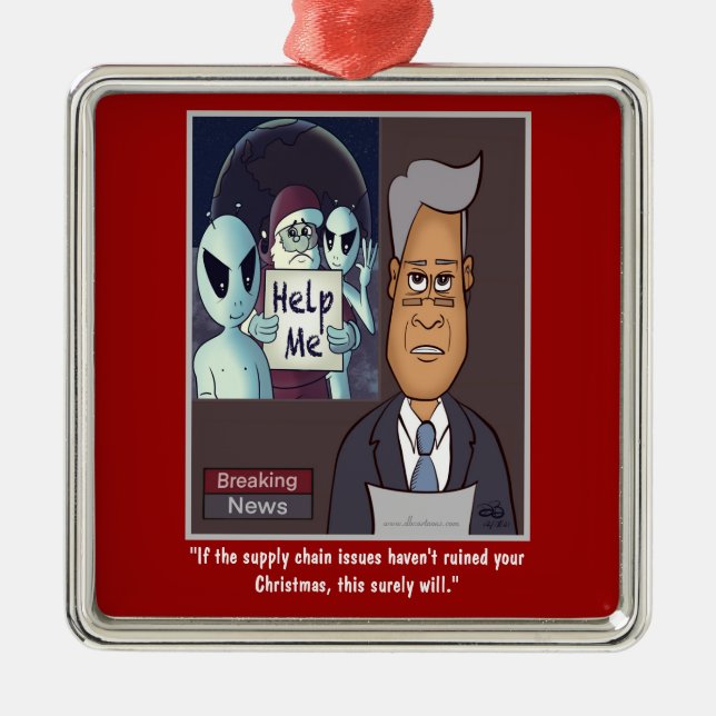 Helgdagar i leveranskedjan Metall Julgransprydnad Metall (Framsidan)