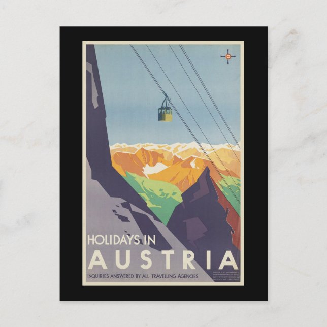 Helgdagar i Österrike Helg Vykort (Framsida)