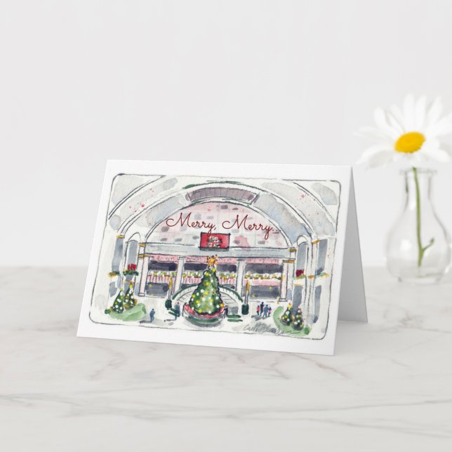 Helgdagar i staden Vik gratulationskort Kort (Liten växt)