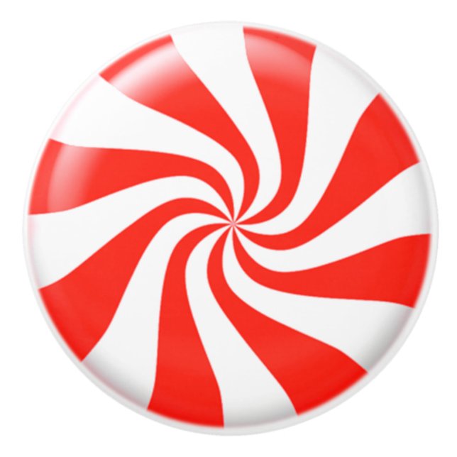 Helgdagar Mint Candy Anpassningsbar Knopp (Framsidan)