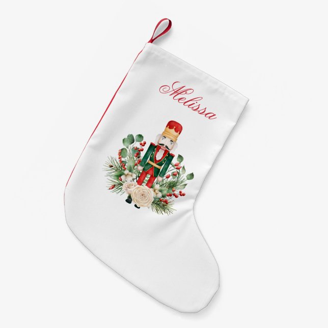 Helgdagar Nutcracker Greenery Script Liten Julstrumpa (Framsidan (Hängande))