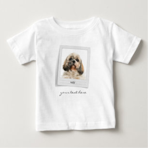 Helgdagar Pet Birthday Photo Ram Personlig T Shirt