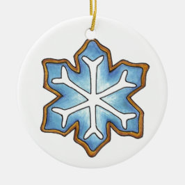 Helgdagar Snowflake Snö Flake jul Hanukkah Julgransprydnad Keramik