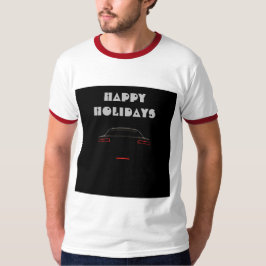 Helgdagar Vuxen L Storlek Manar White/Red Ringer M T Shirt