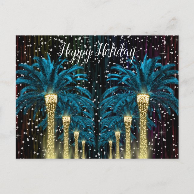 Helgdagar Winter Handflatan Helg Vykort (Framsida)