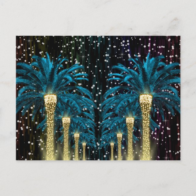 Helgdagar Winter Handflatan Vykort (Framsida)