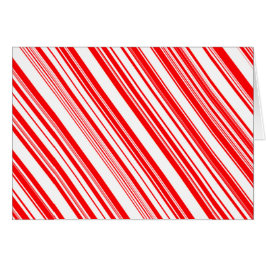 Helgdagarna Candy cane Red White Rand OBS Kort