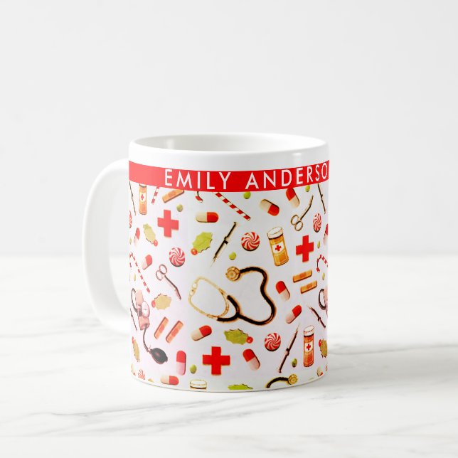 Helgdagarna doktor kaffemugg (Framsida vänster)