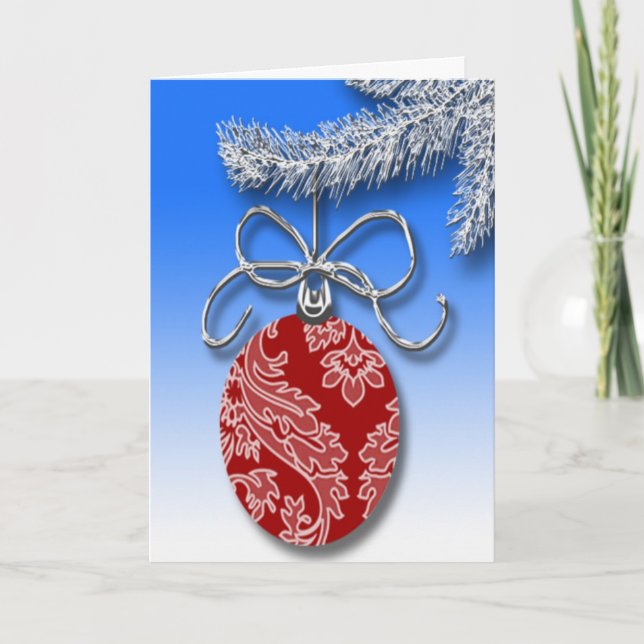 Helgdagarna Helgdag Ornament Julgran Gren Helgkort (Framsida)