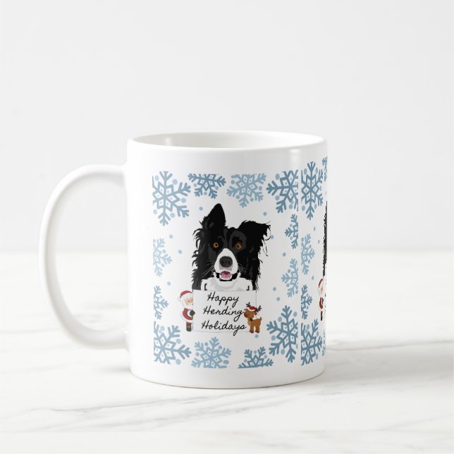 Helgdagarna lycklig Samlare Hund Kaffemugg (Vänster)