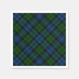 Helgdagarna Rustic Tartan Papper, Grönt Pappersservett