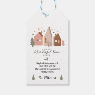 Helgdagars Gift Märkres Boho Houses Personlig Presentetikett