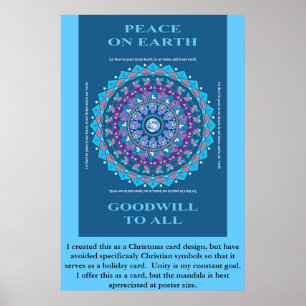 HELGDAGFREDMANDALA POSTER