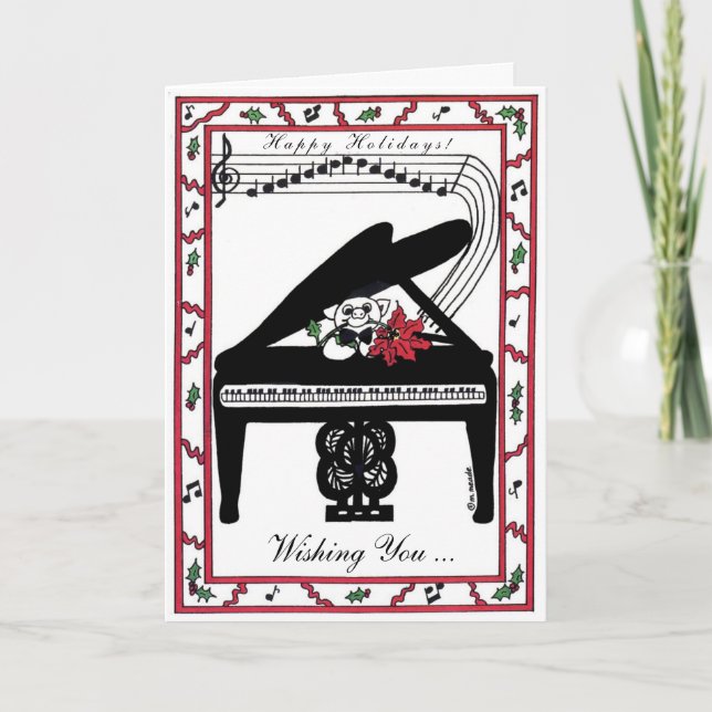 Helgdagglädje på ett storslaget fjäll helgkort (Framsida)