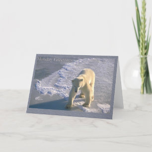 Helgdaghälsningar - polar björn helgkort