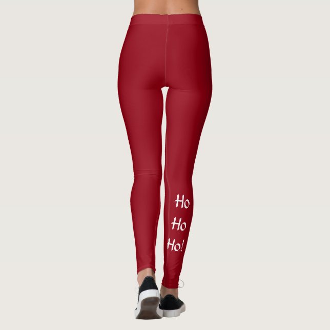 HelgdagHo ho ho damasker Leggings (Baksida)