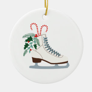 Helgdagisskridsko Julgransprydnad Keramik