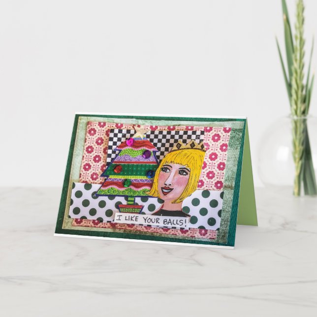 Helgdagkort-inågot liknande dina bollar helgkort (Framsida)