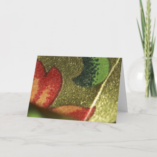 Helgdagkort, papperskranar helgkort (Framsida)