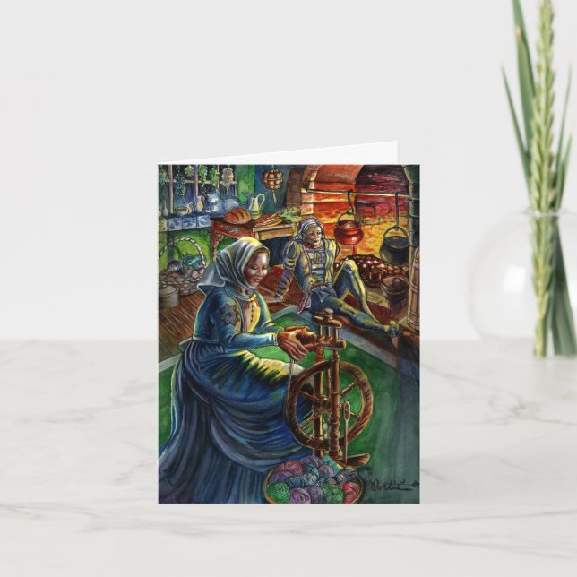 Helgdagkort: Yule loggar Helgkort (Framsida)