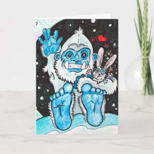 HelgdagkramYeti Helgkort