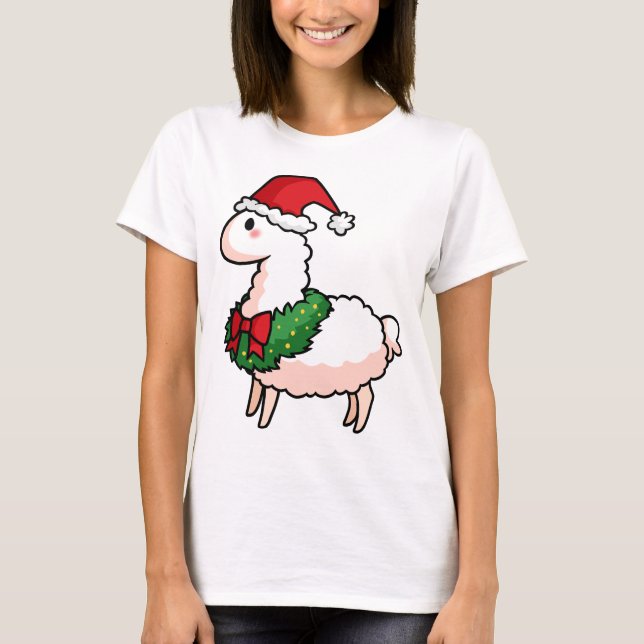 HelgdagLlamaälva T-shirt (Framsida)
